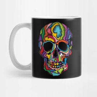 Skull embroidery Effect Mex Art Mug